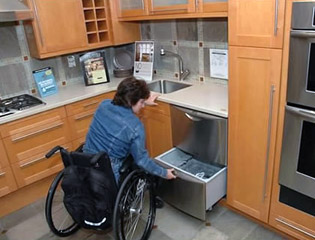Handicap accessible kitchen remodels, universal designs, wheelchair accessible construction, Cape Cod, South Shore MA, southeastern MA